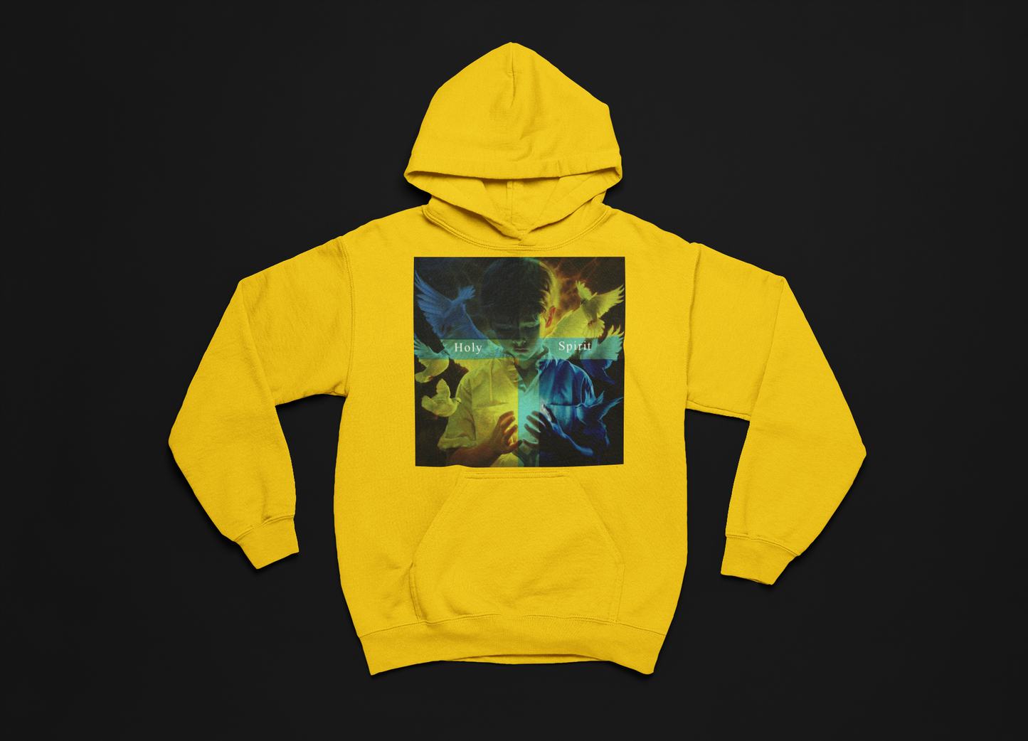 DONTMOCKGOD "Holy Spirit" Pullover Hoodie (Yellow)