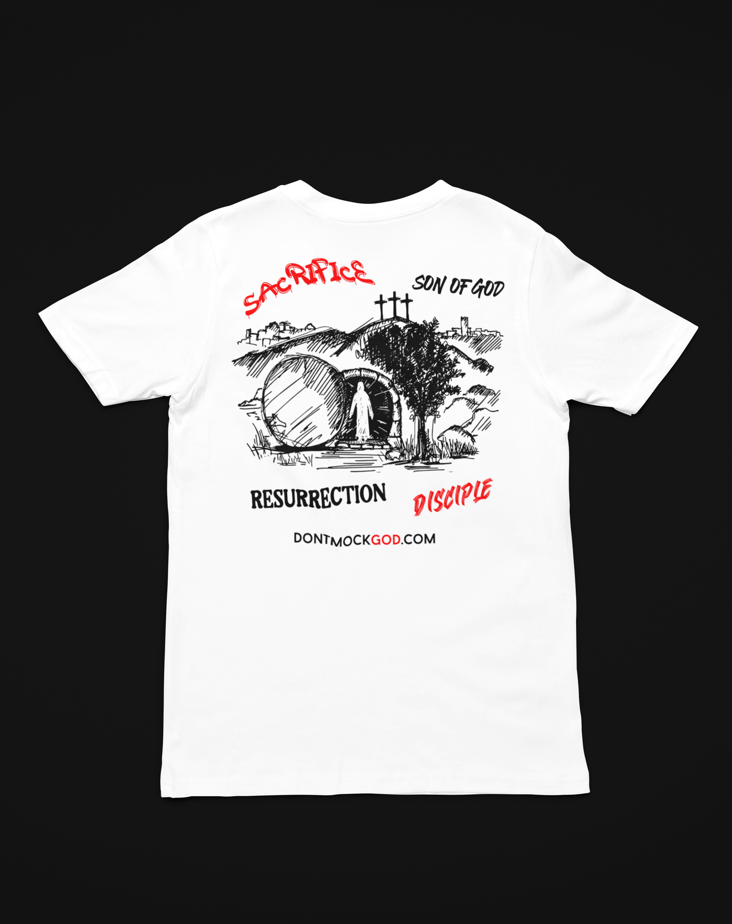 DONTMOCKGOD "Resurrection" T-shirt (white)